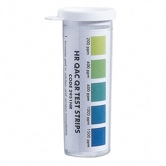 QAC QR Test Strips, Range 4001500PPM Bortek Shop