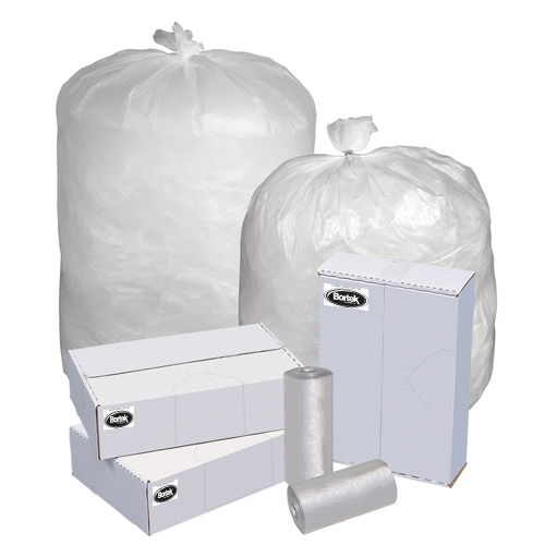 24 x 33 6 MIL, Natural Low-Density Trash Liners, 12-16 Gallon, 1,000  Liners/Case