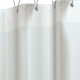 Shower Curtain (60\" X 72\", White Vinyl)  1200-V-072-1