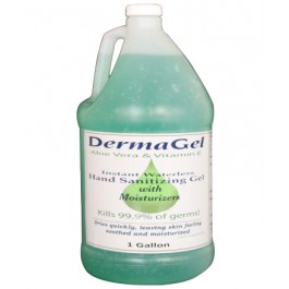 DermaGel Waterless Moisturizing Hand Sanitizer - (4) 1 gal. Jug Inopak 28040