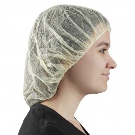 Bouffant Cap (24\", Yellow) - 1,000/CS The Safety Zone 620390