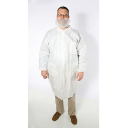 Lab Coat with No Pockets (LG, White) The Safety Zone 62280101