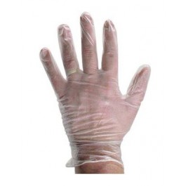 Clear Vinyl Powdered Glove (Large) - 100/BX  599994