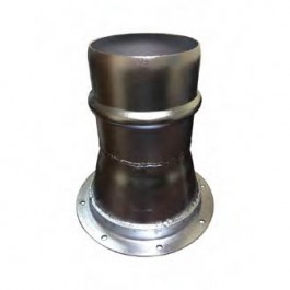 8\" Flat Flange Reducer To 6\" Bandlock Male Coupler Southland Tools 8FFX6BLM