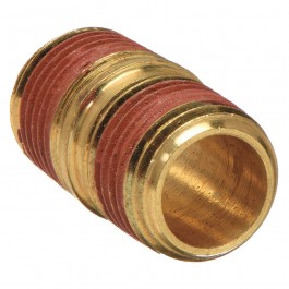Factory Cat OEM 1/4\" X 7/8\" Close Nipple, Brass Factory Cat FC290-4178