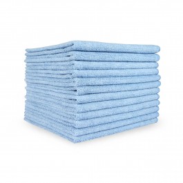 Microfiber Cloth Towels, Blue, 16x16\" - 12/PK Monarch 601404
