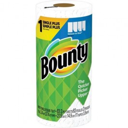 Bounty Select-a-Size Paper Towels, 2-Ply, White, 5.9\" x 11\" - 12/CS Bounty 52003