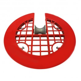 Aluminum Manhole Safety Grill Cover w/ Roller Hose Guide Southland Tools SMR-28-P