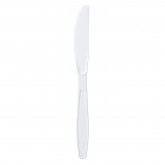 Crystalware Disposable Medium Weight Plastic Knives, White