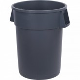 Bronco Round Waste Bin Trash Container (Gray, 44 gal)