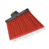 Duo-Sweep Medium-Duty Angle Broom Head (Red, 12")
