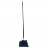 Duo-Sweep Unflagged Bristle Angle Broom w/ Handle (Black, 56")