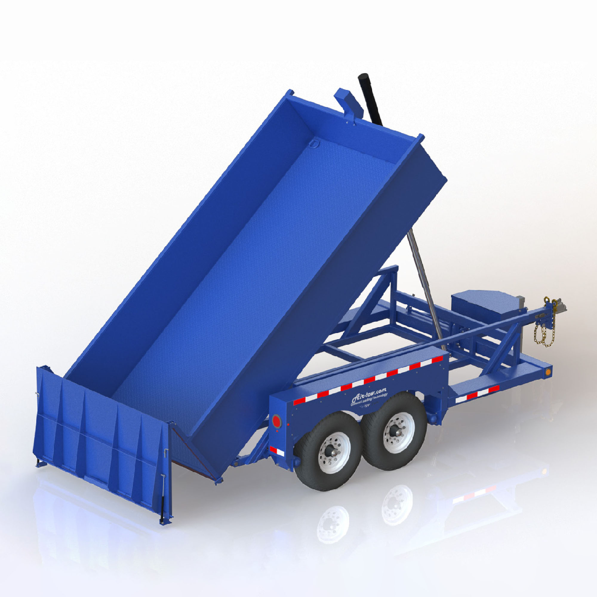 Air-Tow 3D-12 Drop-Deck/Dump Trailer