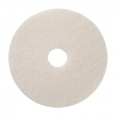 14" Round White Polishing Pad (5/CS)