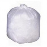 Clear High Density Can Liner, 12 micron, 24x33", 500/CS