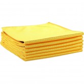 Microfiber Cloth for Glass, Gold, 16x16"