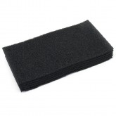 14" x 20" Black Stripping Pad for Clarke Boost - 5/CS