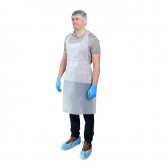 White Polyethylene Apron, 28"x46", 1mil, 100ct - 10/CS