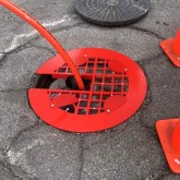 Plexy-Protection Grill for Sewer Jetting