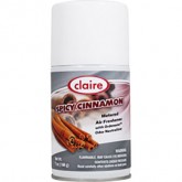 Claire Air Freshener - 7oz Metered Aerosol, Spicy Cinnamon (12)
