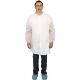 Lab Coat with Pockets (XL, White)