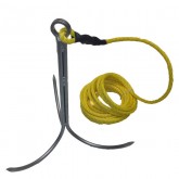 Grappling Hook, 3-Prong, w/ 25ft of Poly Rope
