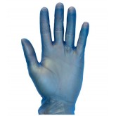 Blue Vinyl Powdered Gloves (4 mil, Large)