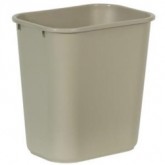 Rubbermaid Rectangular Wastebasket (Beige, 10.25 Gal. (41 Qt))