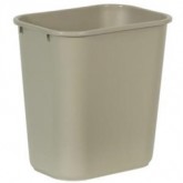 Rubbermaid Rectangular Wastebasket (Beige, 10.25 Gal. (41 Qt))