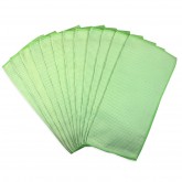 Microfiber Waffle Cloth, Green, 16x16"