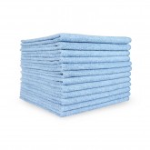 Microfiber Cloth Towels, Blue, 16x16" - 12/PK