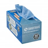 SmartRags Microfiber Cleaning Cloth, Blue, 12"x12" (50 ct)