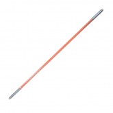 Orange Fiberglass Poles w/ Steel Threaded Ends (Standard Weight)