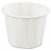 Pleated Paper Souffle Portion Cup, .75oz., 250 ct. - 20/CS